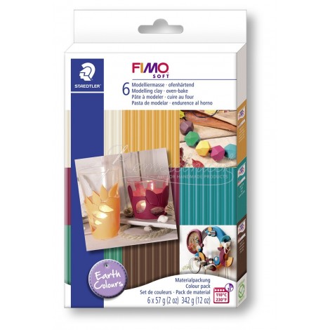 FIMO Soft trend sada farby zeme